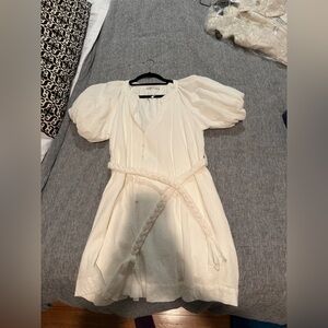 Elegant White Mini Dress